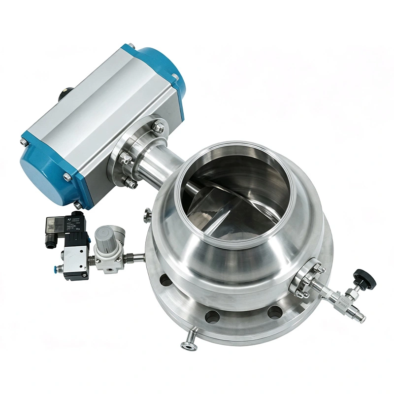 Sanitary Inflatable Seal Segmented Ball Valve